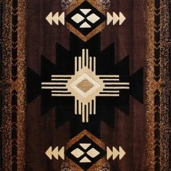 Flash Furniture 5' x 7' Chocolate Rustic Southwest Style Area Rug -Rugs&Mats Official Shop Belnick20LLC ACDxxRG136xx57xxCOxxGGxxSAMPLExx971c30