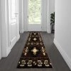 Flash Furniture 2' x 7' Chocolate Rustic Southwest Style Area Rug -Rugs&Mats Official Shop Belnick20LLC ACDxxRG209xx27xxCOxxGGxxLSxxe36c54