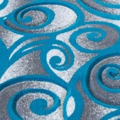 Flash Furniture Turquoise 2 x 7 Sculpted High-Low Pile Area Rug -Rugs&Mats Official Shop Belnick20LLC ACDxxRG241xx27xxTQxxGGxxSAMPLExx039294