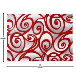 Flash Furniture Red 8 x 10 Sculpted High-Low Pile Area Rug -Rugs&Mats Official Shop Belnick20LLC ACDxxRG241xx810xxRDxxGGxxDIMSxxec79f0