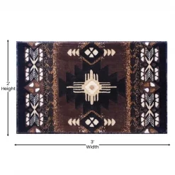 Flash Furniture 2' x 3' Chocolate Rustic Southwest Style Area Rug -Rugs&Mats Official Shop Belnick20LLC ACDxxRG2604xx23xxCOxxGGxxDIMSxxcf18db