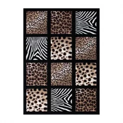 Flash Furniture 8' x 11' Animal Print Area Rug with Raised Squares -Rugs&Mats Official Shop Belnick20LLC ACDxxRG2QJKxx811xxBKxxGGxx1d98d4