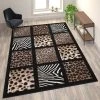 Flash Furniture 8' x 11' Animal Print Area Rug with Raised Squares -Rugs&Mats Official Shop Belnick20LLC ACDxxRG2QJKxx811xxBKxxGGxxLSxxfbe10d