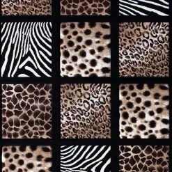 Flash Furniture 8' x 11' Animal Print Area Rug with Raised Squares -Rugs&Mats Official Shop Belnick20LLC ACDxxRG2QJKxx811xxBKxxGGxxSAMPLExxe1157d