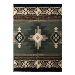 Flash Furniture 5' x 7' Sage Rustic Southwest Style Area Rug -Rugs&Mats Official Shop Belnick20LLC ACDxxRG2xx57xxSGxxGGxx2118d7