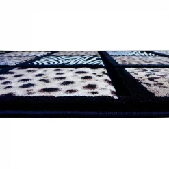 Flash Furniture 3' x 10' Animal Print Area Rug with Raised Squares -Rugs&Mats Official Shop Belnick20LLC ACDxxRG3055xx310xxBKxxGGxxinset1xxbe462c