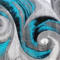 Flash Furniture Turquoise 6' x 6' Modern Ocean Waves Area Rug -Rugs&Mats Official Shop Belnick20LLC ACDxxRG410xx66xxTQxxGGxxSAMPLExx1ea93d