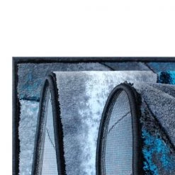 Flash Furniture Turquoise 8' x 10' Modern Ocean Waves Area Rug -Rugs&Mats Official Shop Belnick20LLC ACDxxRG410xx810xxTQxxGGxxinset1xxb6a54d