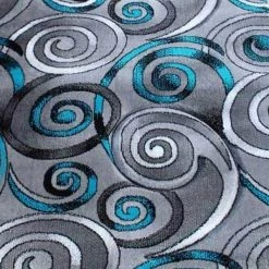 Flash Furniture Turquoise 3' x 10' Modern Swirl Area Rug -Rugs&Mats Official Shop Belnick20LLC ACDxxRG414xx310xxTQxxGGxxSAMPLExx3dbc0f