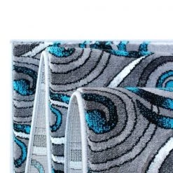 Flash Furniture Turquoise 3' x 10' Modern Swirl Area Rug -Rugs&Mats Official Shop Belnick20LLC ACDxxRG414xx310xxTQxxGGxxinset1xx3ab4ef