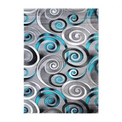 Flash Furniture Turquoise 5' x 7' Modern Swirl Area Rug -Rugs&Mats Official Shop Belnick20LLC ACDxxRG414xx57xxTQxxGGxxb306e7