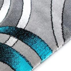 Flash Furniture Turquoise 5' x 7' Modern Swirl Area Rug -Rugs&Mats Official Shop Belnick20LLC ACDxxRG414xx57xxTQxxGGxxinset1xx824475