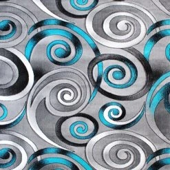 Flash Furniture Turquoise 8' x 10' Modern Swirl Area Rug -Rugs&Mats Official Shop Belnick20LLC ACDxxRG414xx810xxTQxxGGxxSAMPLExx29878e