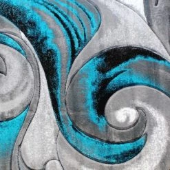 Flash Furniture Turquoise 8' x 8' Round Modern Swirl Area Rug -Rugs&Mats Official Shop Belnick20LLC ACDxxRG414xx88xxTQxxGGxxSAMPLExxb0b6c0