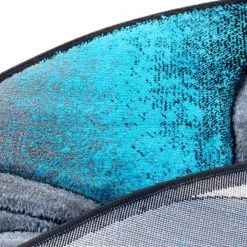 Flash Furniture Turquoise 8' x 8' Round Modern Swirl Area Rug -Rugs&Mats Official Shop Belnick20LLC ACDxxRG414xx88xxTQxxGGxxinset1xx5ac238