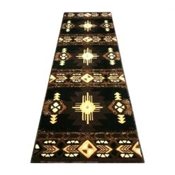 Flash Furniture 2' x 7' Black Rustic Southwest Style Area Rug -Rugs&Mats Official Shop Belnick20LLC ACDxxRG5WEPxx27xxBKxxGGxx5f0e27
