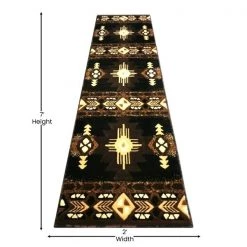 Flash Furniture 2' x 7' Black Rustic Southwest Style Area Rug -Rugs&Mats Official Shop Belnick20LLC ACDxxRG5WEPxx27xxBKxxGGxxDIMSxx9b2af6