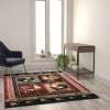 Flash Furniture Red 5x7 Farmhouse Rooster Themed Area Rug