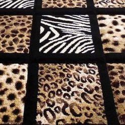 Flash Furniture 3' x 7' Animal Print Area Rug with Raised Squares -Rugs&Mats Official Shop Belnick20LLC ACDxxRG7Z4Dxx37xxBKxxGGxxSAMPLExx4eb852