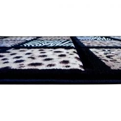 Flash Furniture 3' x 7' Animal Print Area Rug with Raised Squares -Rugs&Mats Official Shop Belnick20LLC ACDxxRG7Z4Dxx37xxBKxxGGxxinset1xxa6da56