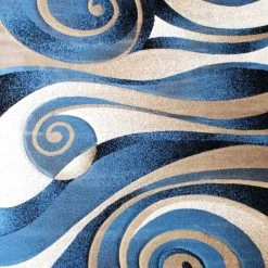 Flash Furniture 8x11 Blue and Beige Swirled Pattern Area Rug -Rugs&Mats Official Shop Belnick20LLC ACDxxRG8AS8xx811xxBLxxGGxxSAMPLExx55d58e
