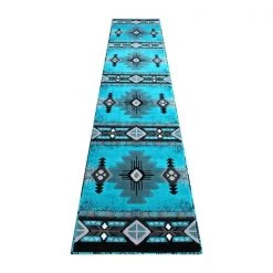 Flash Furniture 2x11 Turquoise Rustic Southwest Style Area Rug -Rugs&Mats Official Shop Belnick20LLC ACDxxRGC318xx211xxTQxxGGxxb0f04d