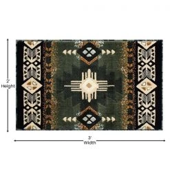 Flash Furniture 2' x 3' Sage Rustic Southwest Style Area Rug -Rugs&Mats Official Shop Belnick20LLC ACDxxRGC318xx23xxSGxxGGxxDIMSxxc170cb