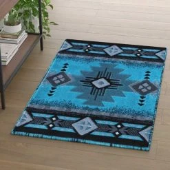 Flash Furniture 3x5 Turquoise Rustic Southwest Style Area Rug -Rugs&Mats Official Shop Belnick20LLC ACDxxRGC318xx35xxTQxxGGxxLS2xx62b536