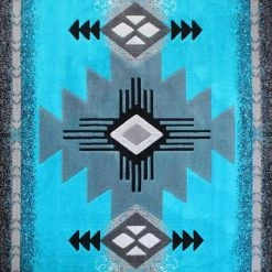Flash Furniture 6x9 Turquoise Rustic Southwest Style Area Rug -Rugs&Mats Official Shop Belnick20LLC ACDxxRGC318xx69xxTQxxGGxxSAMPLExx47e4b2