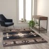 Flash Furniture 5' x 7' Black Rustic Southwest Style Area Rug -Rugs&Mats Official Shop Belnick20LLC ACDxxRGEMQ9xx57xxBKxxGGxxLSxx1dd434