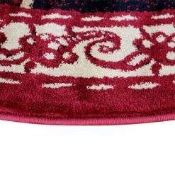 Flash Furniture Red 4x4 Farmhouse Round Rooster Themed Area Rug -Rugs&Mats Official Shop Belnick20LLC ACDxxRGL379xx44xxRDxxGGxxinset1xxcf18cb