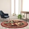 Flash Furniture Red 6x6 Farmhouse Round Rooster Themed Area Rug -Rugs&Mats Official Shop Belnick20LLC ACDxxRGL379xx66xxRDxxGGxxLSxx94975c