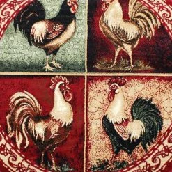 Flash Furniture Red 6x6 Farmhouse Round Rooster Themed Area Rug -Rugs&Mats Official Shop Belnick20LLC ACDxxRGL379xx66xxRDxxGGxxSAMPLExxd3f1ed