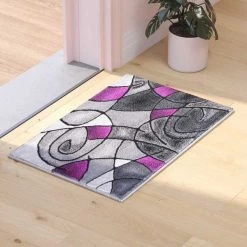 Flash Furniture Purple 2' x 3' Abstract Style Accent Rug -Rugs&Mats Official Shop Belnick20LLC ACDxxRGTRZ860xx23xxPUxxGGxxLS2xx6ef82a