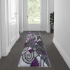 Flash Furniture Purple 2' x 7' Abstract Design Accent Rug -Rugs&Mats Official Shop Belnick20LLC ACDxxRGTRZ860xx27xxPUxxGGxxLSxx95ce8f