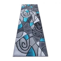 Flash Furniture Turquoise 2' x 7' Abstract Design Accent Rug -Rugs&Mats Official Shop Belnick20LLC ACDxxRGTRZ860xx27xxTQxxGGxx09829e