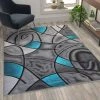 Flash Furniture Turquoise 5' x 7' Abstract Design Accent Area Rug -Rugs&Mats Official Shop Belnick20LLC ACDxxRGTRZ860xx57xxTQxxGGxxLSxx6b8f87
