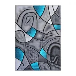 Flash Furniture Turquoise 5' x 7' Abstract Design Accent Area Rug -Rugs&Mats Official Shop Belnick20LLC ACDxxRGTRZ860xx57xxTQxxGGxxbf1026