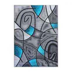 Flash Furniture Turquoise 6' x 9' Abstract Design Accent Area Rug -Rugs&Mats Official Shop Belnick20LLC ACDxxRGTRZ860xx69xxTQxxGGxx1fac84