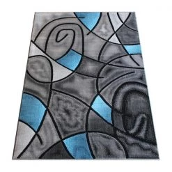 Flash Furniture Blue 8' x 10' Abstract Design Accent Area Rug -Rugs&Mats Official Shop Belnick20LLC ACDxxRGTRZ860xx810xxBLxxGGxx1b3a62