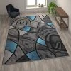 Flash Furniture Blue 8' x 10' Abstract Design Accent Area Rug