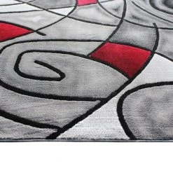 Flash Furniture Red 8' x 10' Abstract Design Accent Area Rug -Rugs&Mats Official Shop Belnick20LLC ACDxxRGTRZ860xx810xxRDxxGGxxinset1xx146f29