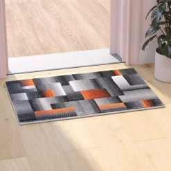 Flash Furniture Orange 2' x 3' Modern Color Blocked Area Rug -Rugs&Mats Official Shop Belnick20LLC ACDxxRGTRZ861xx23xxORxxGGxxLS2xx1902fb