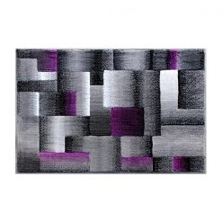Flash Furniture Purple 2' x 3' Modern Color Blocked Area Rug -Rugs&Mats Official Shop Belnick20LLC ACDxxRGTRZ861xx23xxPUxxGGxx459763