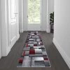 Flash Furniture Red 2' x 7' Modern Color Blocked Area Rug -Rugs&Mats Official Shop Belnick20LLC ACDxxRGTRZ861xx27xxRDxxGGxxLSxx022195