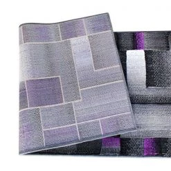 Flash Furniture Purple 3' x 16' Modern Color Blocked Area Rug -Rugs&Mats Official Shop Belnick20LLC ACDxxRGTRZ861xx316xxPUxxGGxxinset1xxb860e6