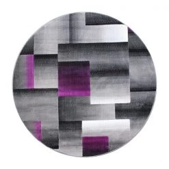 Flash Furniture Purple 5' x 5' Modern Color Blocked Area Rug -Rugs&Mats Official Shop Belnick20LLC ACDxxRGTRZ861xx55xxPUxxGGxx3122ae