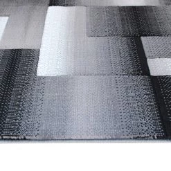 Flash Furniture Gray 5' x 7' Modern Color Blocked Area Rug -Rugs&Mats Official Shop Belnick20LLC ACDxxRGTRZ861xx57xxGYxxGGxxinset1xxc40636