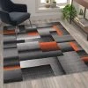 Flash Furniture Orange 5' x 7' Modern Color Blocked Area Rug -Rugs&Mats Official Shop Belnick20LLC ACDxxRGTRZ861xx57xxORxxGGxxLSxx211977