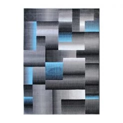 Flash Furniture Blue 8' x 10' Modern Color Blocked Area Rug -Rugs&Mats Official Shop Belnick20LLC ACDxxRGTRZ861xx810xxBLxxGGxx811a1a